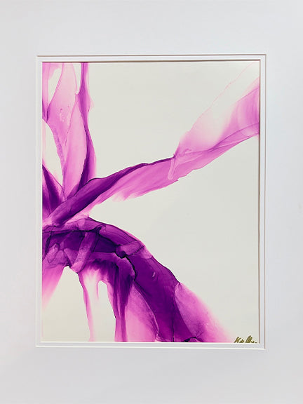 Alcohol ink Purple Splash