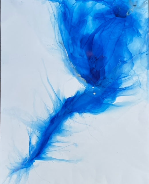 Blue Tornado - Alcohol ink