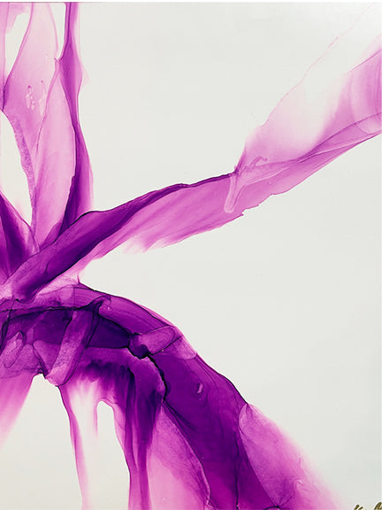 Alcohol ink Purple Splash